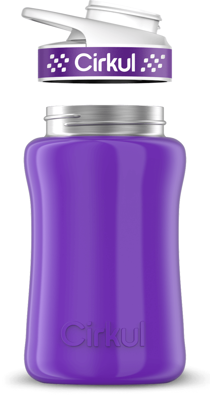 Add-on: 12oz. Stainless Steel Bottle & Comfort Grip Lid