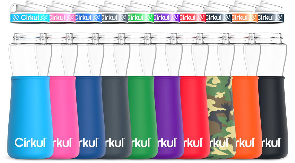 Add-on: 22oz. Plastic Bottle & Comfort Grip Lid + 22oz. Chill Sleeve