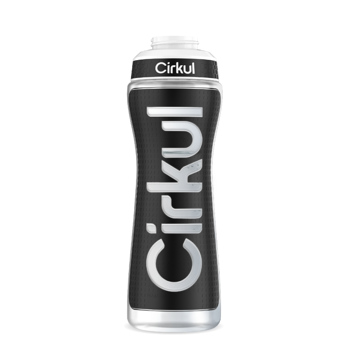 Limited Edition: 22oz. Black Grip Squeeze Plastic Bottle with Sport Lid